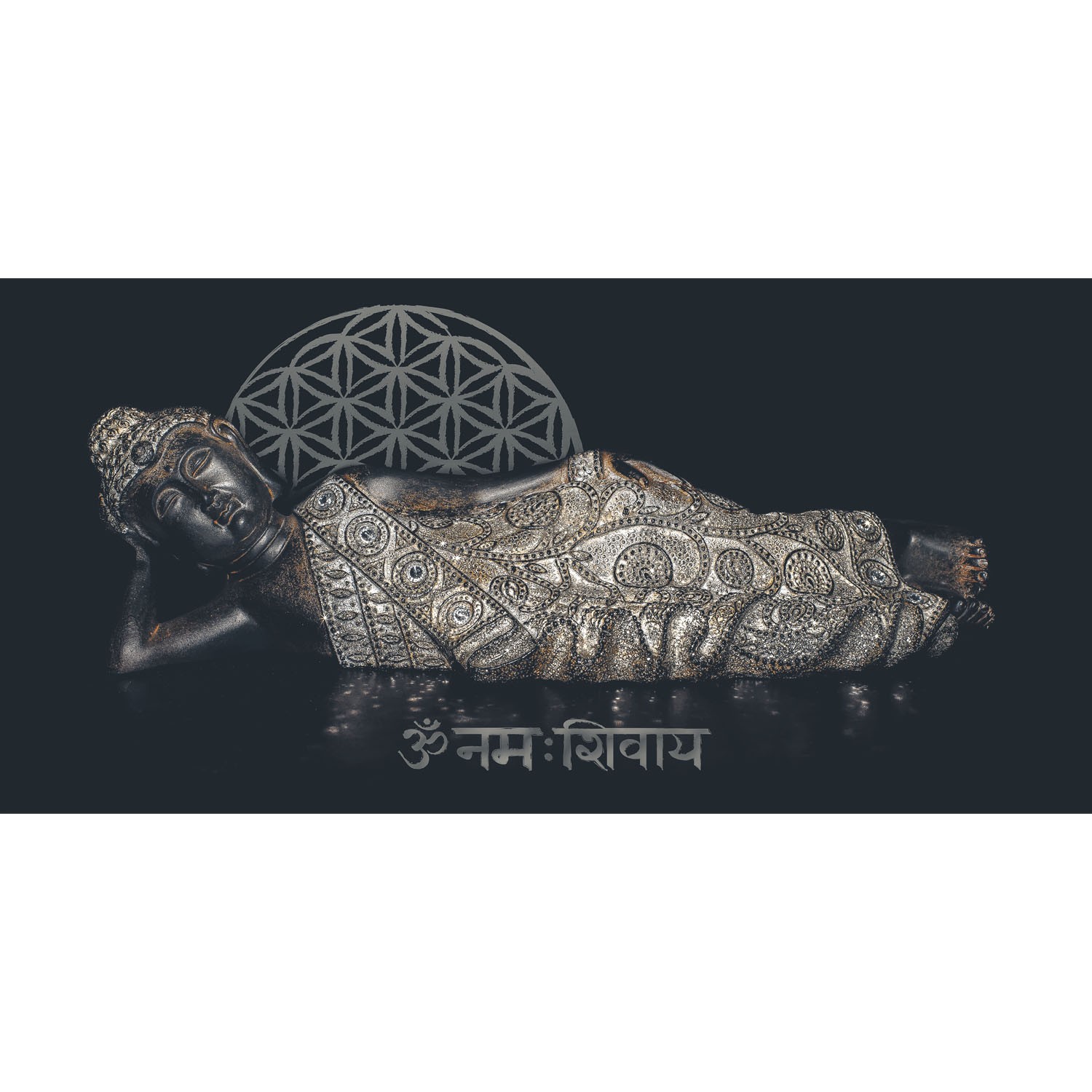 Wandbild “Liegender Buddha” 100 x 50cm