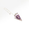 Orgonitpendel Amethyst mit Facette spitz zulaufend – Bild 2
