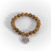 Mala Armband Wengeholz elastisch Baum des Lebens