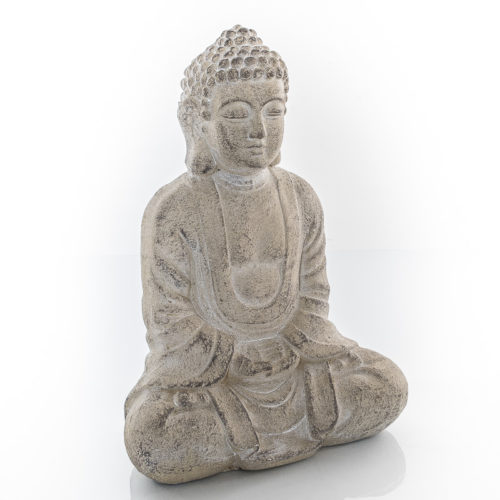 Buddha Statue - sitzend, meditierend - Outdoor, Magnesiumoxid, 27 x 18 x 38cm